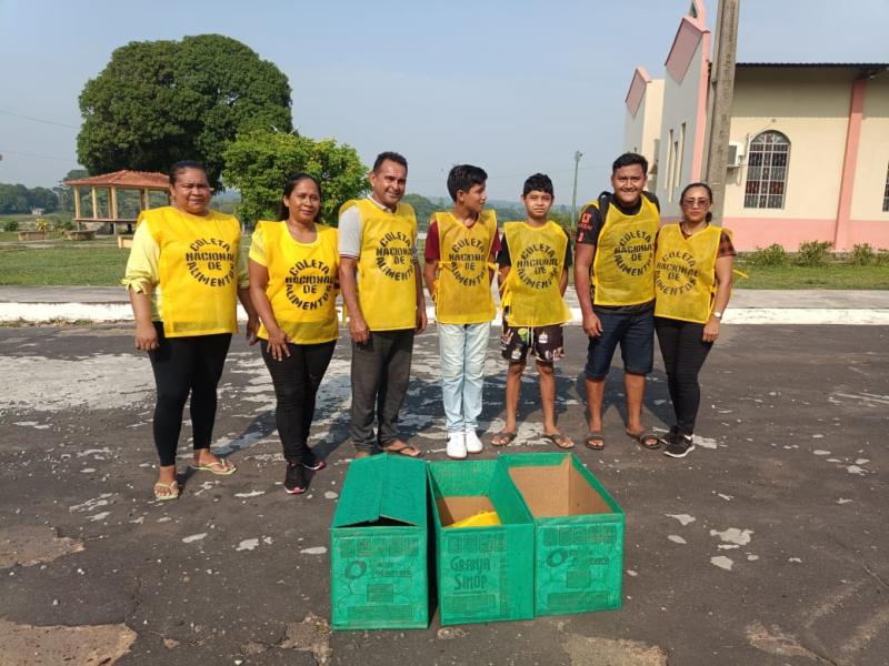 Em Parintins, Dia Nacional de Coleta de Alimentos arrecada mais de 780 quilos de alimentos