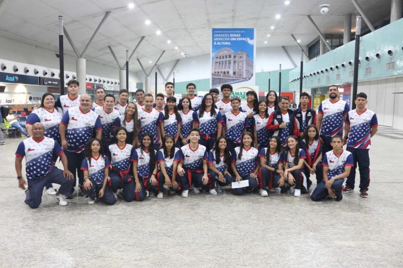 Delegação amazonense chega a João Pessoa para a disputa dos Jogos da Juventude 2024