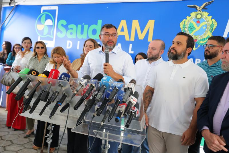 Wilson Lima lança programa Saúde AM Digital para reduzir tempo por consultas e exames e otimizar serviços na rede estadual de saúde