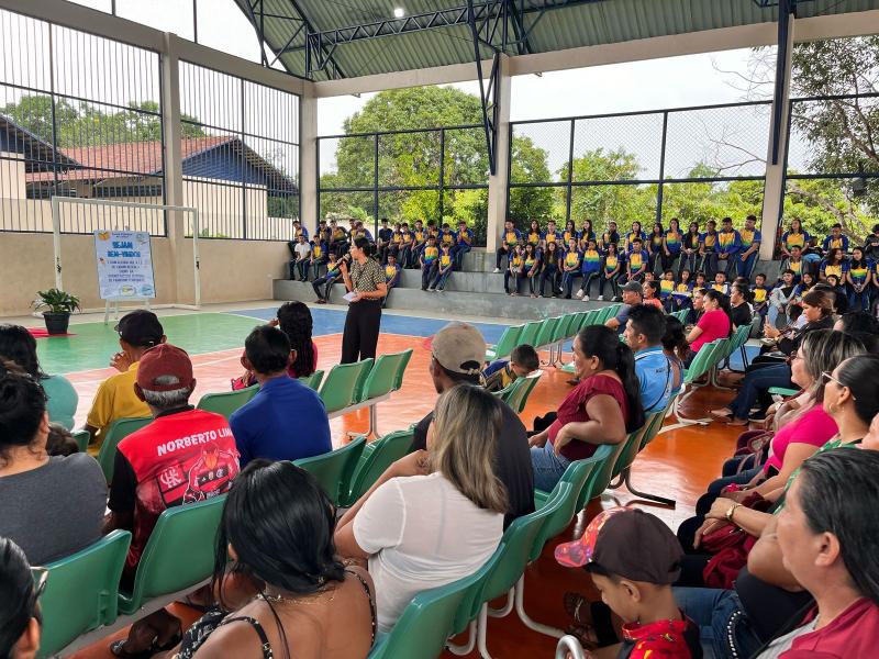 Coordenadoria de Educação leva ação itinerante à Agrovila do Caburi