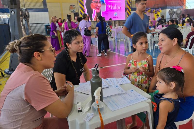 Parintins realiza Dia D da campanha Março Lilás e Março Amarelo para prevenção e conscientização da saúde da mulher
