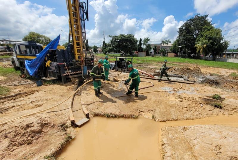 Prosai Parintins avança com as obras dos reservatórios de água, fase importante para a ampliação do abastecimento