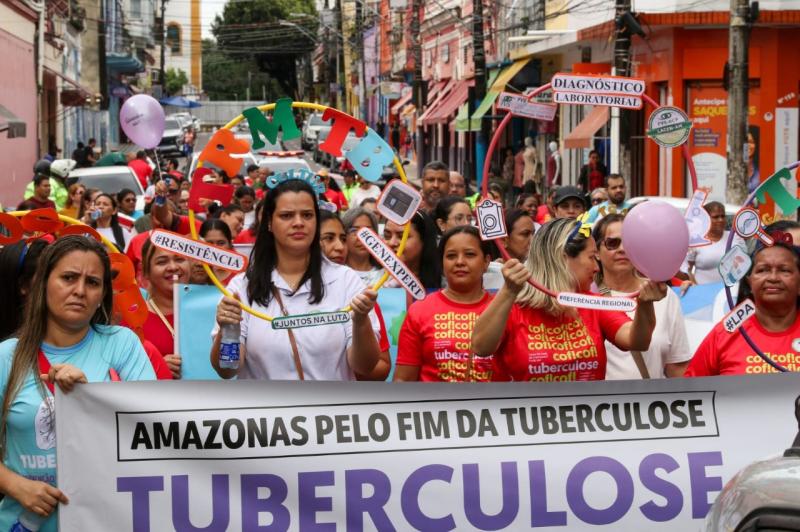 Caminhada pelo combate à tuberculose alerta para a importância de prevenção, cura e eliminação da doença
