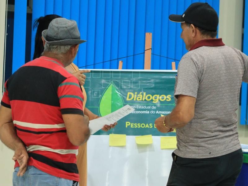 Saberes da floresta guiam propostas em etapa dos Diálogos da Bioeconomia em Manicoré Saberes da floresta guiam propostas em etapa dos Diálogos da Bioeconomia em Manicoré