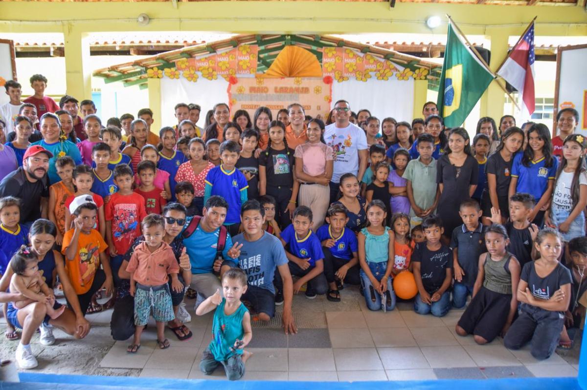 Prefeitura de Parintins celebra do Maio Laranja na comunidade do Moriá Prefeitura de Parintins celebra do Maio Laranja na comunidade do Moriá