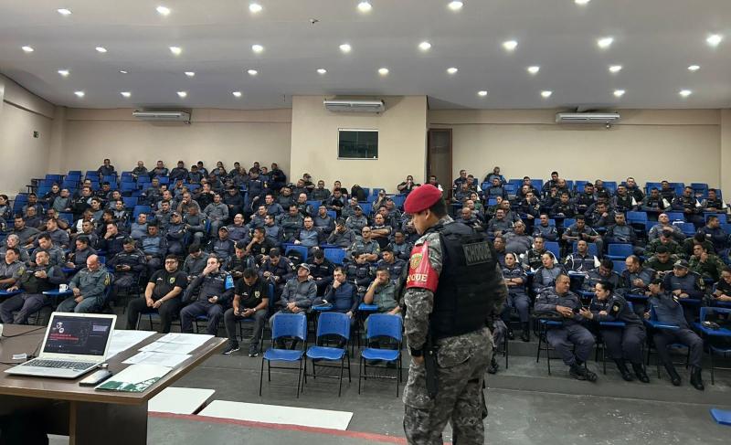 Festival de Parintins 2025: Polícia Militar do Amazonas realiza instrução de nivelamento para efetivo que vai atuar no evento
