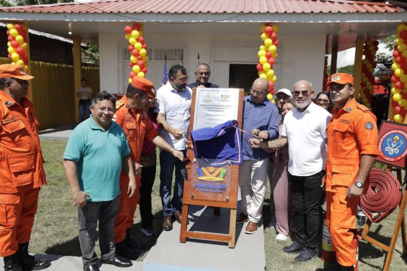 Governador Wilson Lima inaugura novo grupamento dos Bombeiros em Manaquiri e reforça cobertura na região da BR-319