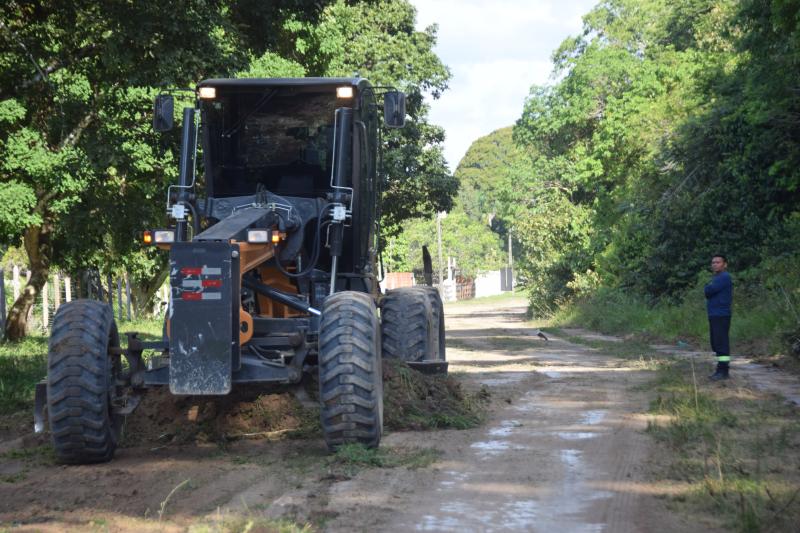 Obras de infraestrutura da Prefeitura de Parintins avançam na Comunidade do Macurany