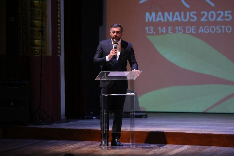 Governador Wilson Lima destaca avanços no combate à criminalidade durante a abertura do 19° Fórum Brasileiro de Segurança Pública em Manaus