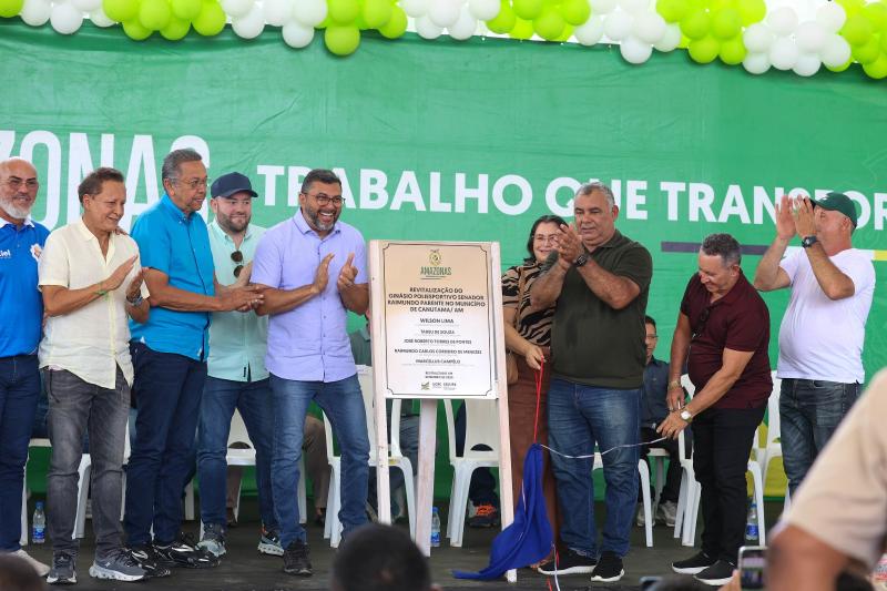Wilson Lima assina convênio para recuperação viária e inaugura iluminação pública em Canutama