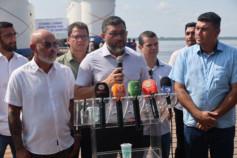 Wilson Lima vistoria envio de Estação de Tratamento de Água que vai beneficiar mais de 30 mil moradores em São Gabriel da Cachoeira