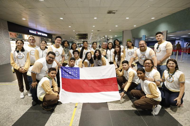 Delegação do Amazonas embarca para Conferência Infantojuvenil pelo Meio Ambiente, em Brasília Delegação do Amazonas embarca para Conferência Infantojuvenil pelo Meio Ambiente, em Brasília