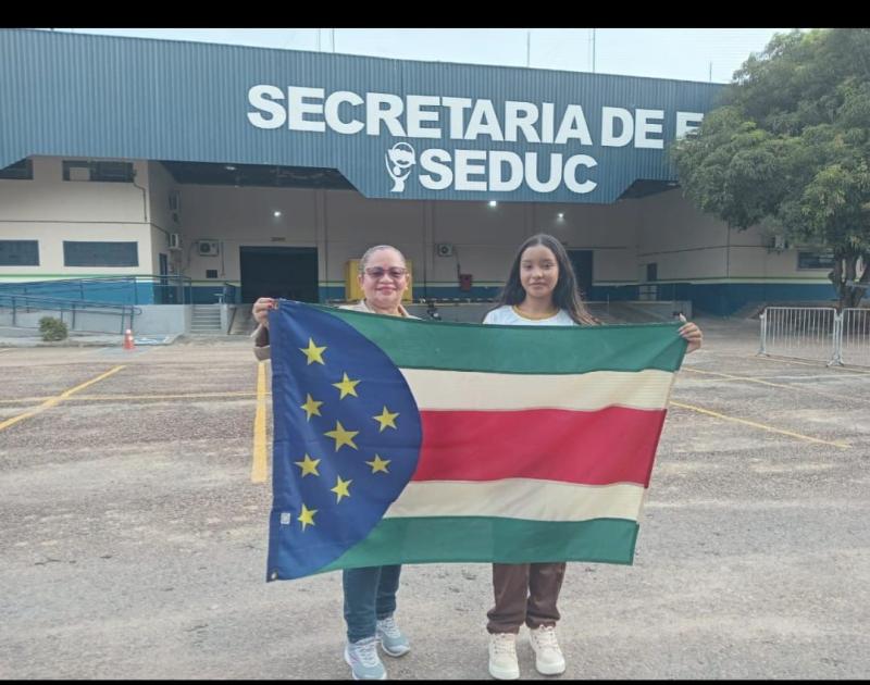 Professora e aluna da rede estadual representam Parintins na Conferência Infantojuvenil pelo Meio Ambiente, em Brasília