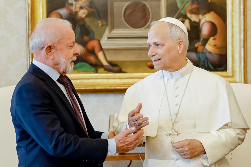 Lula é recebido nesta segunda-feira (13/10) pelo Papa Leão XIV, no Vaticano
