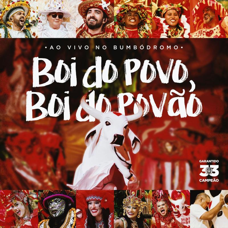 Boi Garantido lança versão ao vivo do álbum campeão 'Boi do Povo, Boi do Povão' de 2025