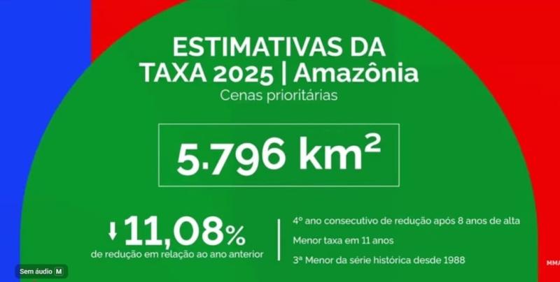 Amazonas registra queda de 16,9% no desmatamento e contribui para o menor índice da Amazônia Legal em 11 anos