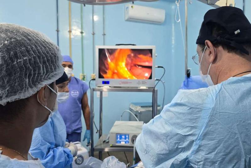 Durante Mutirão de Vesícula, equipe executa procedimentos inéditos em Parintins