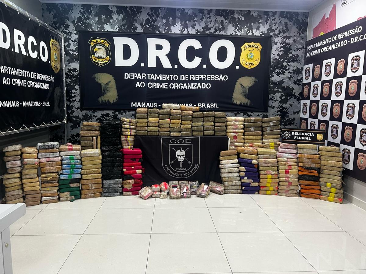 Amazonas é o 6° estado que mais apreende drogas no país