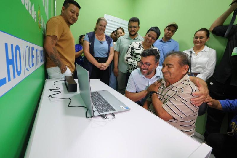 Wilson Lima inaugura estrutura de Telessaúde em Nova Olinda do Norte e amplia acesso à saúde digital no município