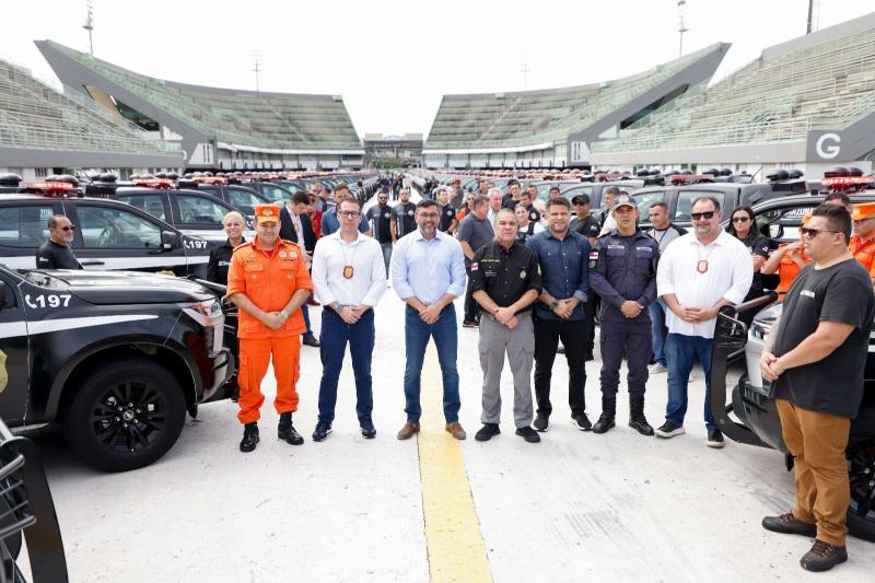 Governador Wilson Lima entrega 132 novas viaturas para a Polícia Civil