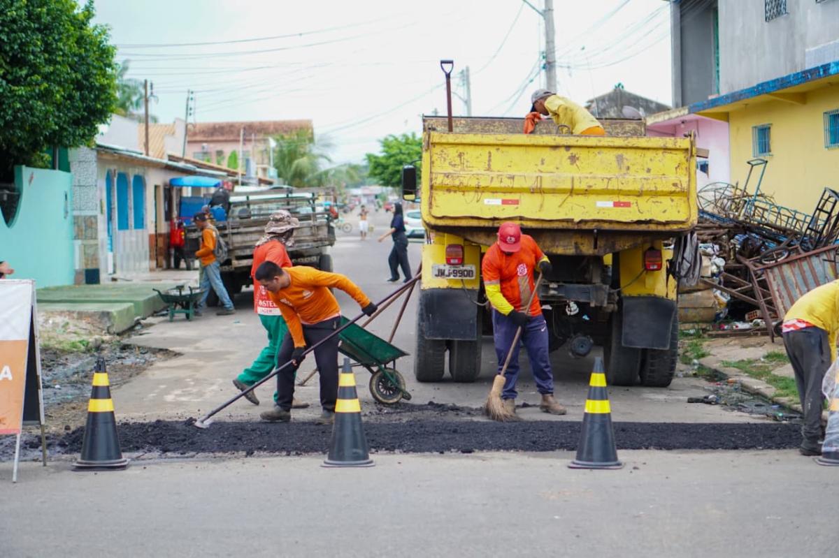 Segurança e mobilidade: Prefeitura de Parintins revitaliza ruas da cidade