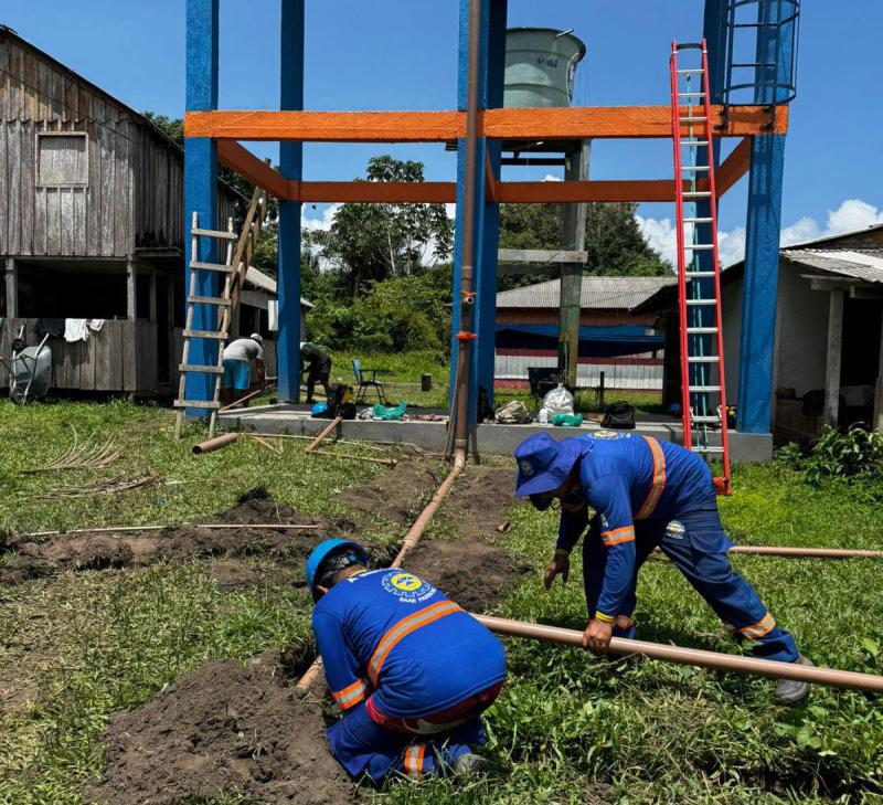 Melhorias nos sistemas de água são intensificadas com entregas de reservatórios em Parintins