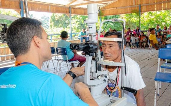 Mutirão leva cirurgias oftalmológicas a indígenas do Médio Rio Solimões