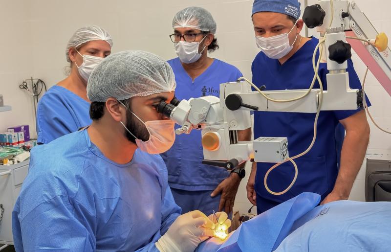 Parintins recebe terceiro mutirão de cirurgia de catarata, parceria entre o programa Opera+ Amazonas e o projeto Novo Olhar