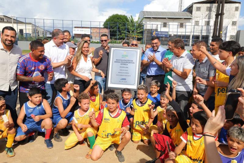 Wilson Lima entrega Arena Poliesportiva Estrela fortalecendo o esporte comunitário no bairro da Compensa