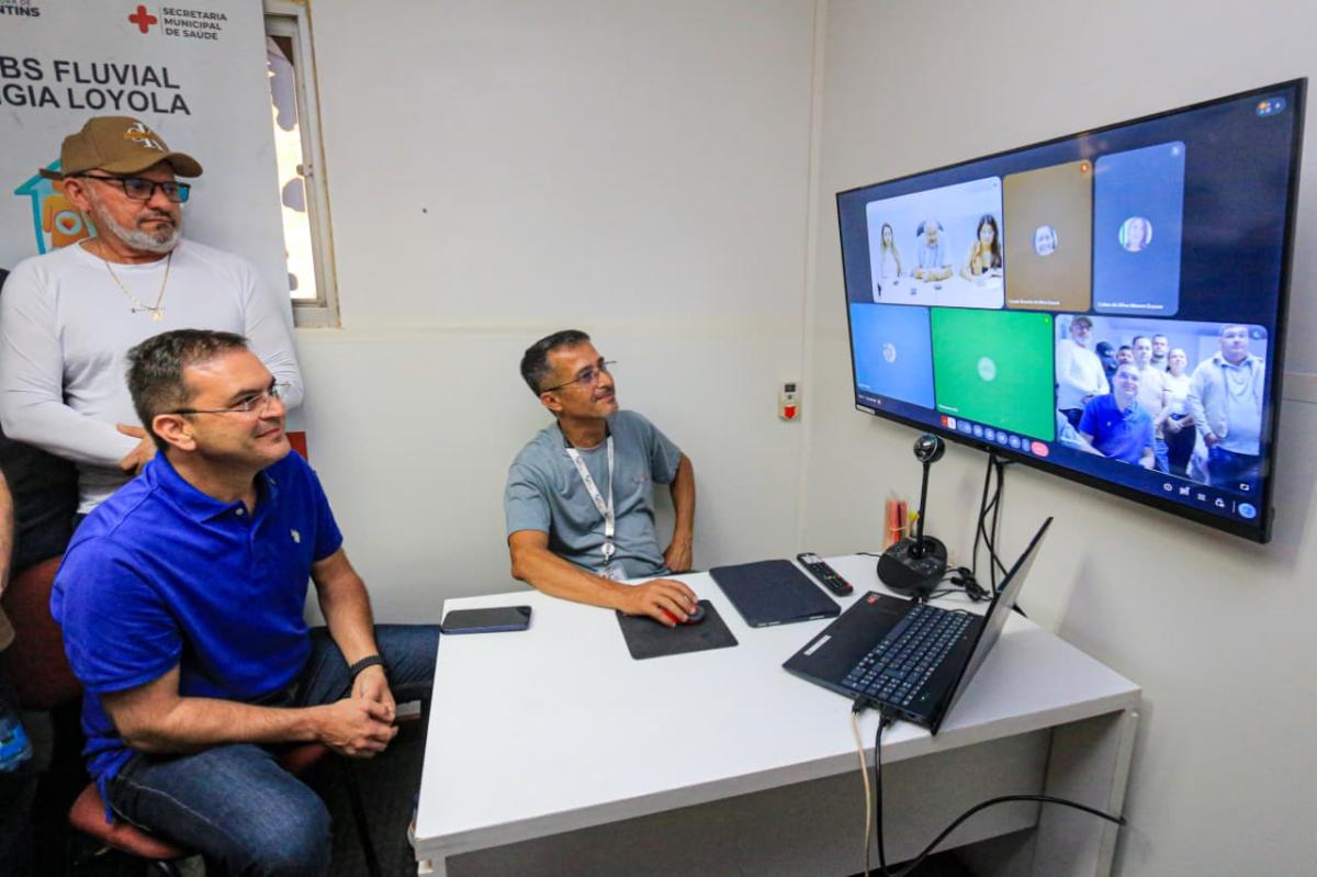 Prefeitura de Parintins inaugura Telessaúde em UBS fluvial