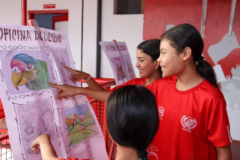 Visita do Superterminais destaca formação cultural de crianças e adolescentes na Universidade do Folclore Paulinho Faria