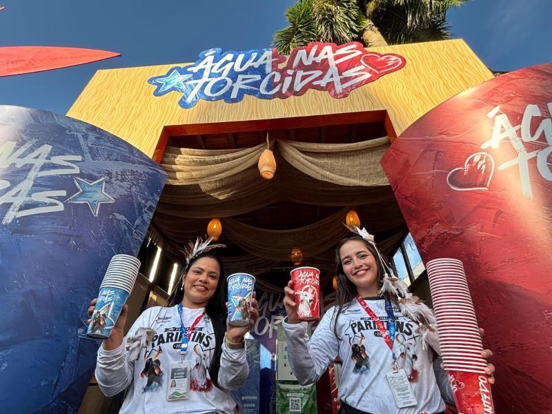 Lançamento Parintins 2026: Cosama instala máquinas purificadoras de água no Bumbódromo para atender o público