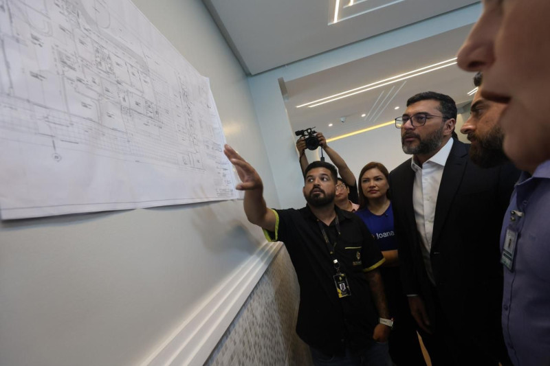 Governador Wilson Lima vistoria obras do Centro de Atenção Integral Juventude TEA, em Manaus