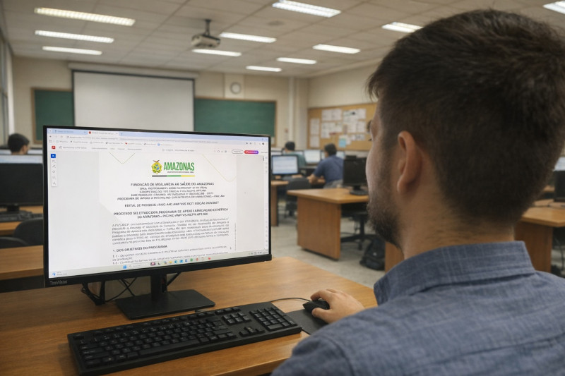 Pesquisa em Saúde: FVS-RCP lança edital o Programa de Iniciação Científica 2026/2027