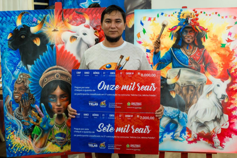 Em concurso na arena do Bumbódromo é definida tela do Festival de Parintins 2026