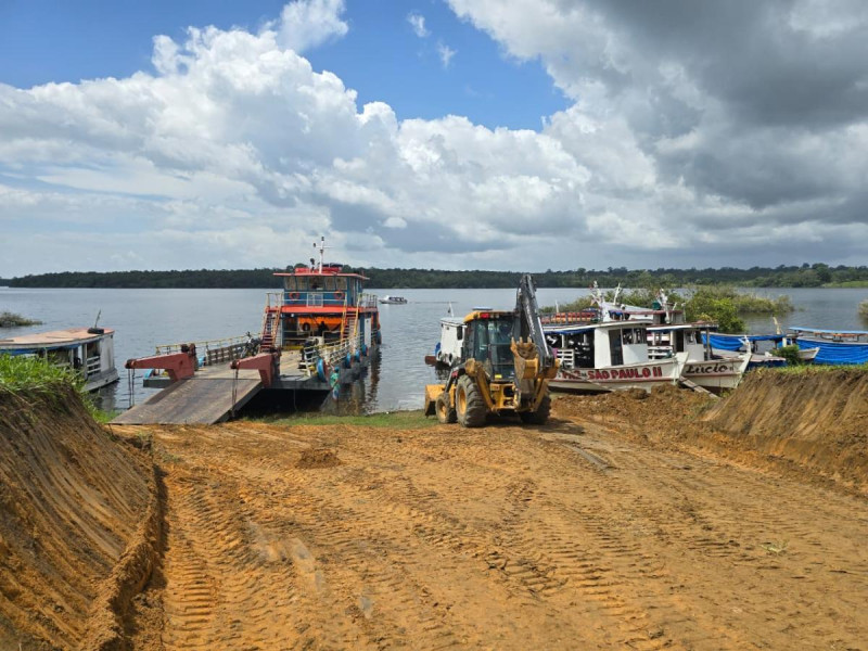 Prefeitura de Parintins constrói primeira etapa do porto de São Tomé do Uaicurapá