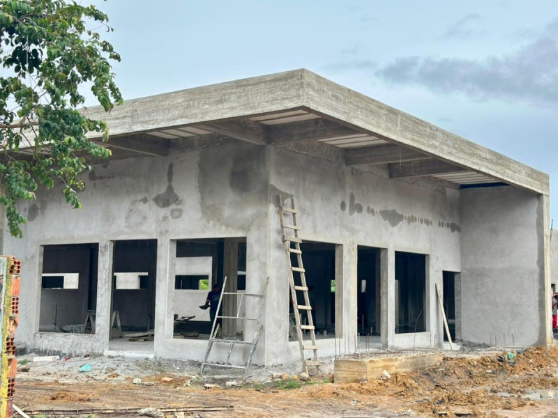Obra da UBS do Mocambo atinge cerca de 70% de execução na zona rural de Parintins