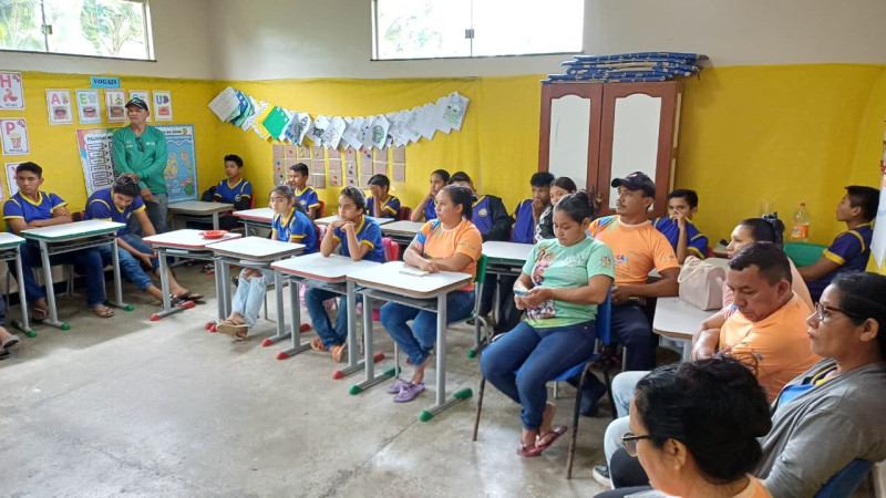 Prefeitura de Parintins leva projeto Horta Escolar para reforçar merenda na zona rural