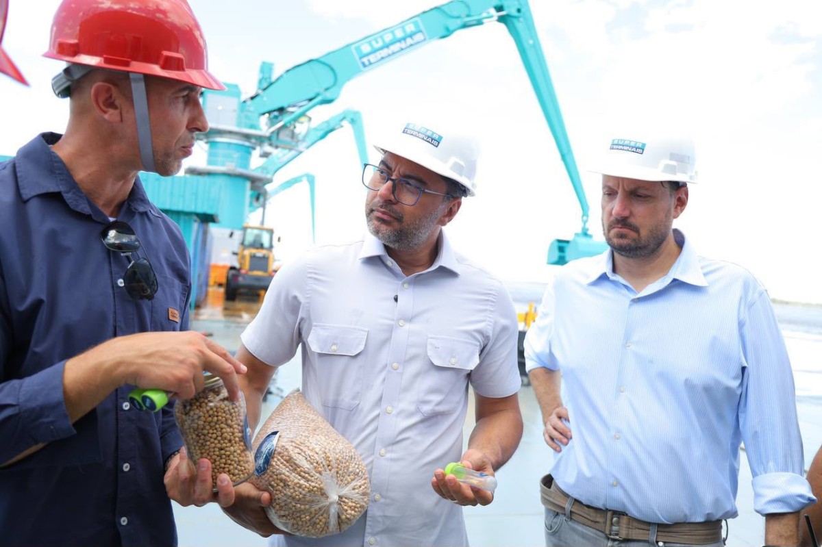 Wilson Lima visita novo porto privado de Itacoatiara e ressalta potencial logístico do Amazonas