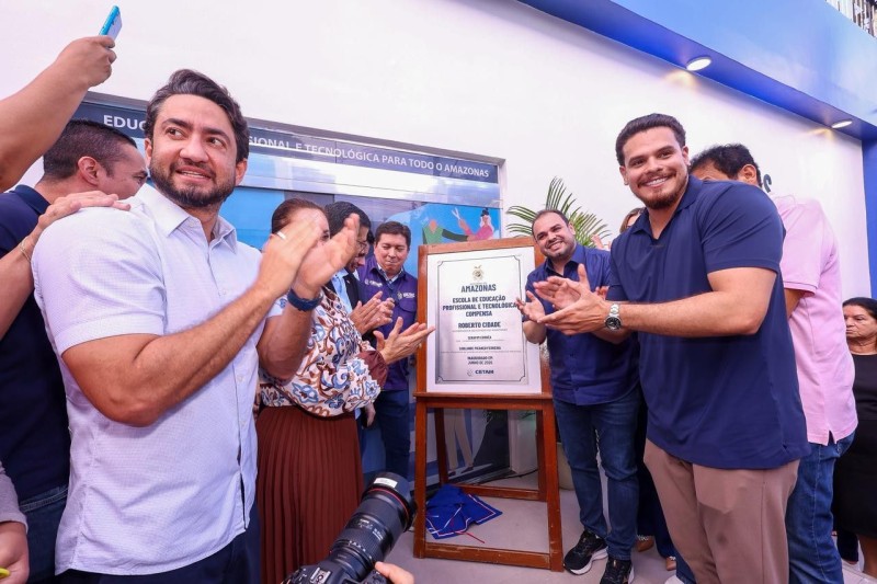 Governador Roberto Cidade inaugura sétima escola do Cetam em Manaus e lança edital para cursos presenciais na unidade