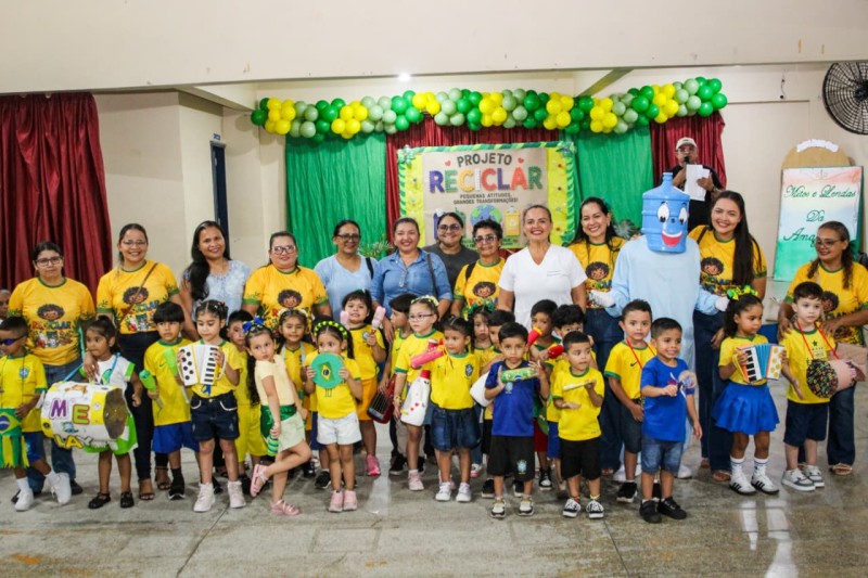 Projeto Reciclar reúne famílias e destaca educação ambiental no CEI Mirinópolis