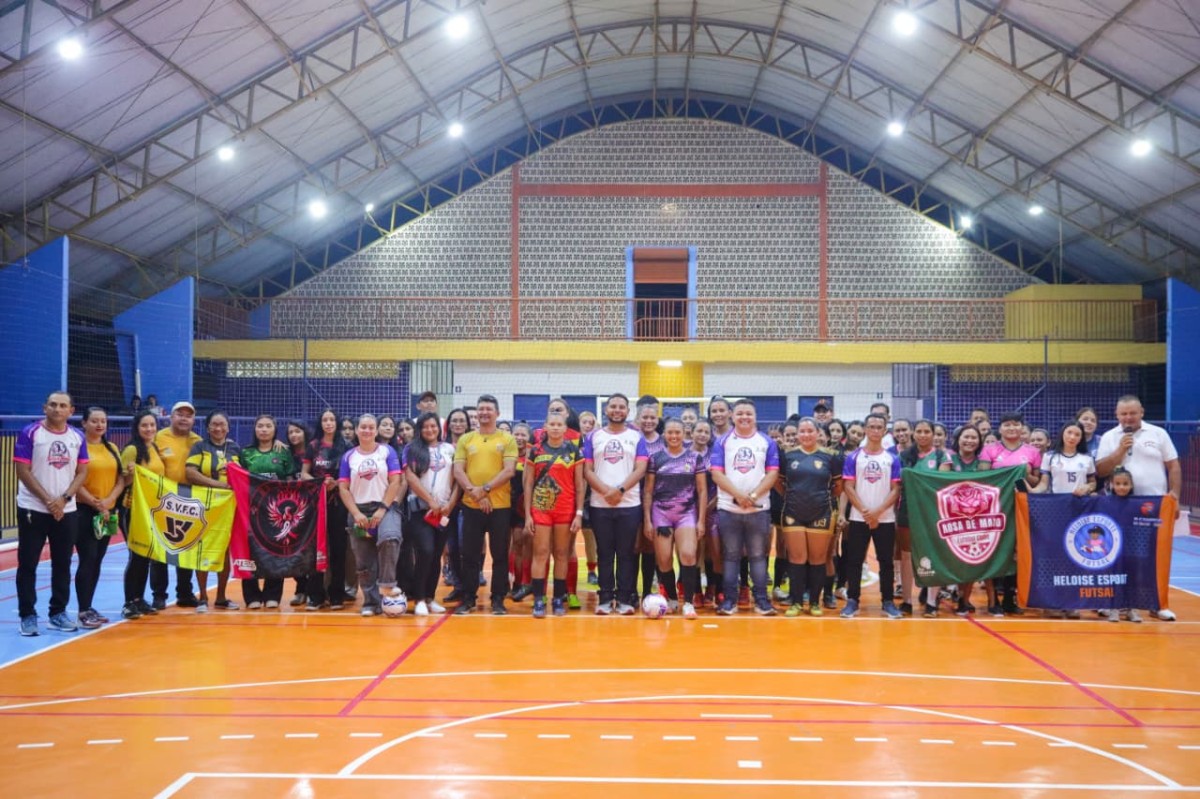 Futsal Feminino de Parintins festeja início da Copa Nelson Brasil
