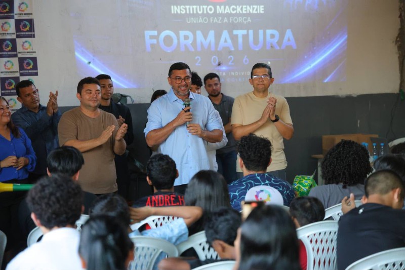 Durante formatura de 200 alunos do Instituto Mackenzie, Wilson Lima reafirma compromisso com igrejas e projetos sociais