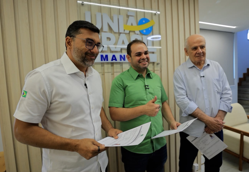 Wilson Lima confirma candidatura ao Senado pela coligação União pelo Amazonas com assinatura do registro eleitoral