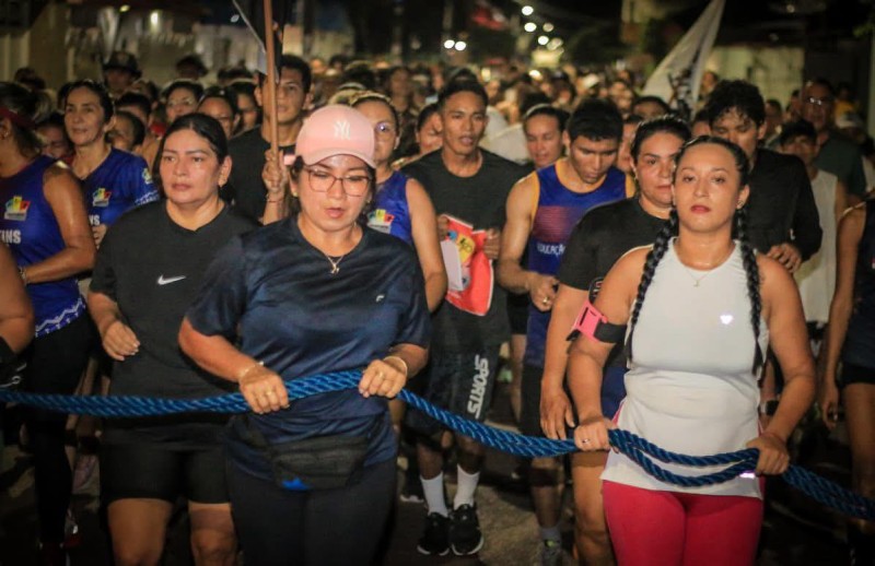 Corridão Noturno Parintins une esporte e lazer para conscientizar população sobre o combate à violência contra a mulher