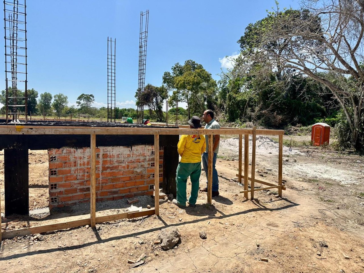 Obra do Centro de Convivência chega em mais uma etapa em Parintins