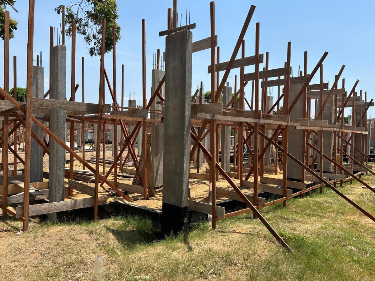 Construção da Creche Municipal segue em ritmo acelerado no Itaúna ll