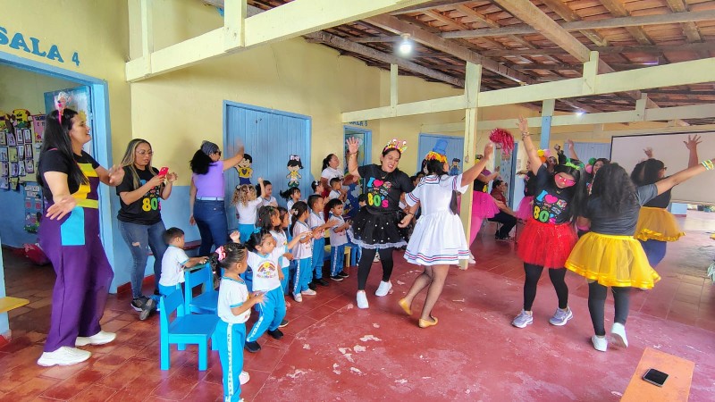 Música, dança e diversão marcam abertura da Semana da Criança no CEI Novo Horizonte