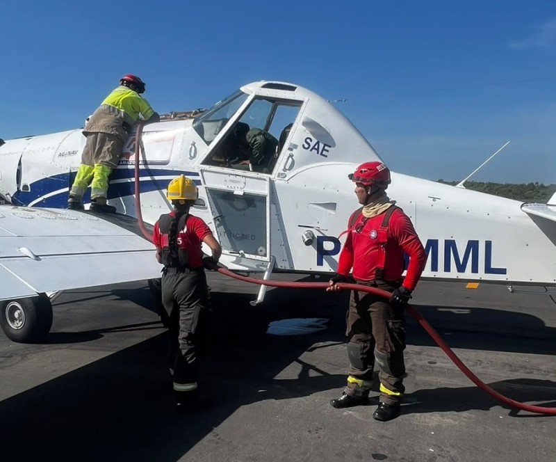 Incêndios ameaçam comunidades rurais e força-tarefa ganha reforço de avião em Parintins