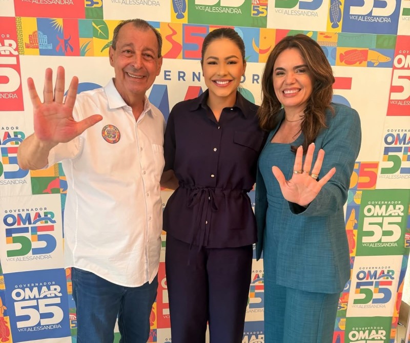 Brena Dianná anuncia apoio a Omar Aziz e Alessandra Campêlo no segundo turno das eleições